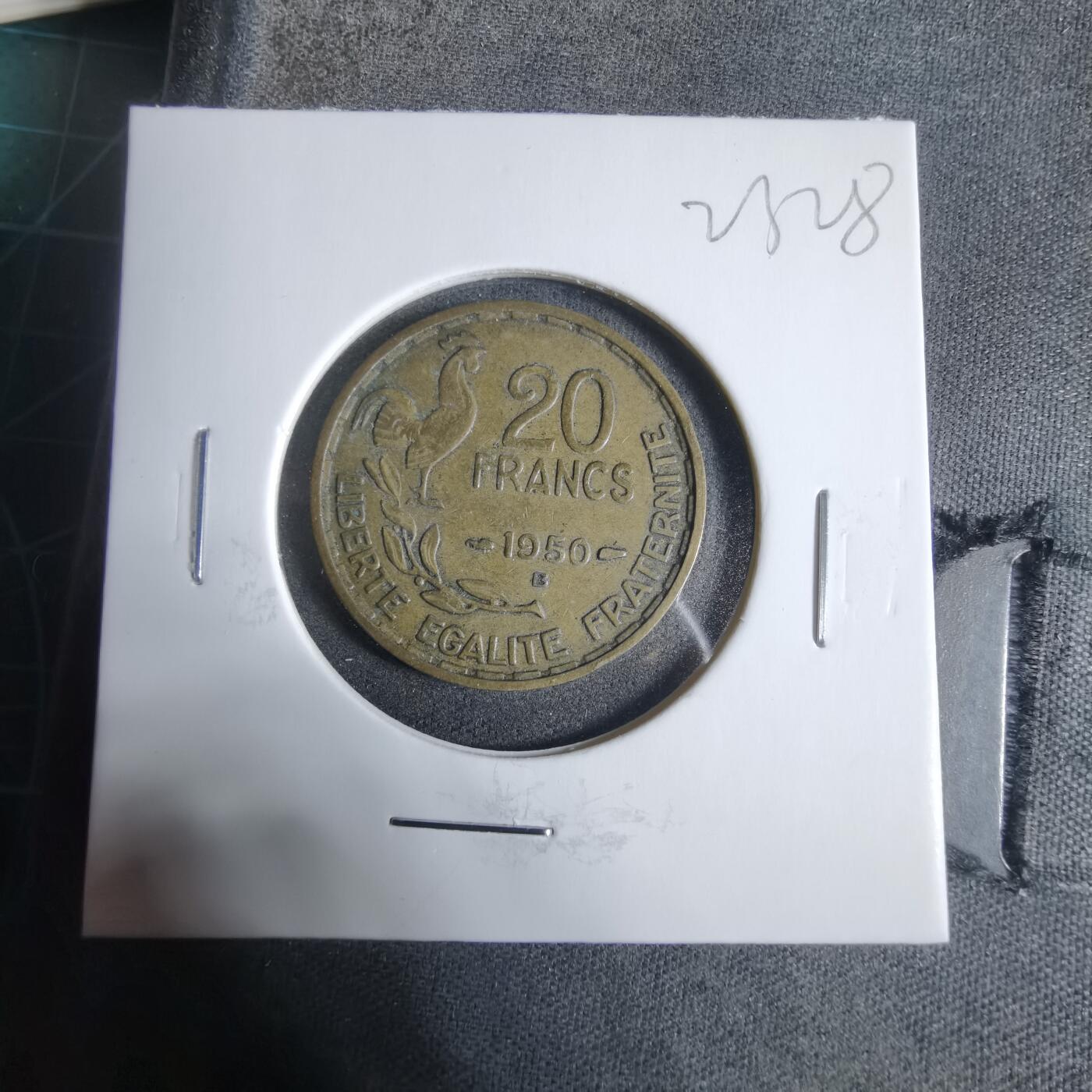 沼泽如烟--第923场 法国1950年20法郎B版