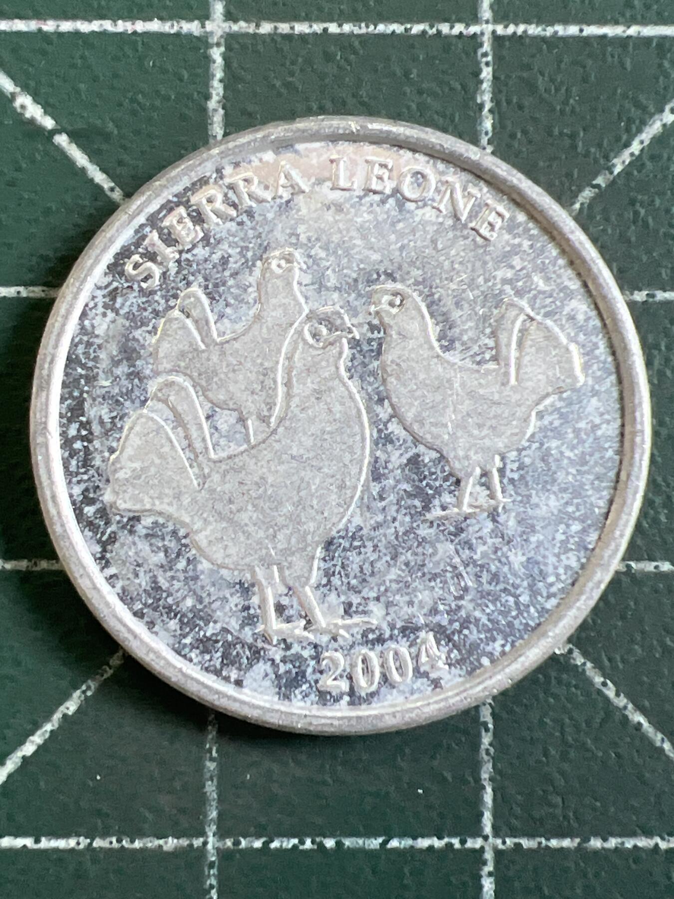 第1066 硬币专场 （无押金，捡漏，全场50包邮，偏远地区除外，接收代拍业务，本店十天发一次货） 塞拉利昂 5 利昂