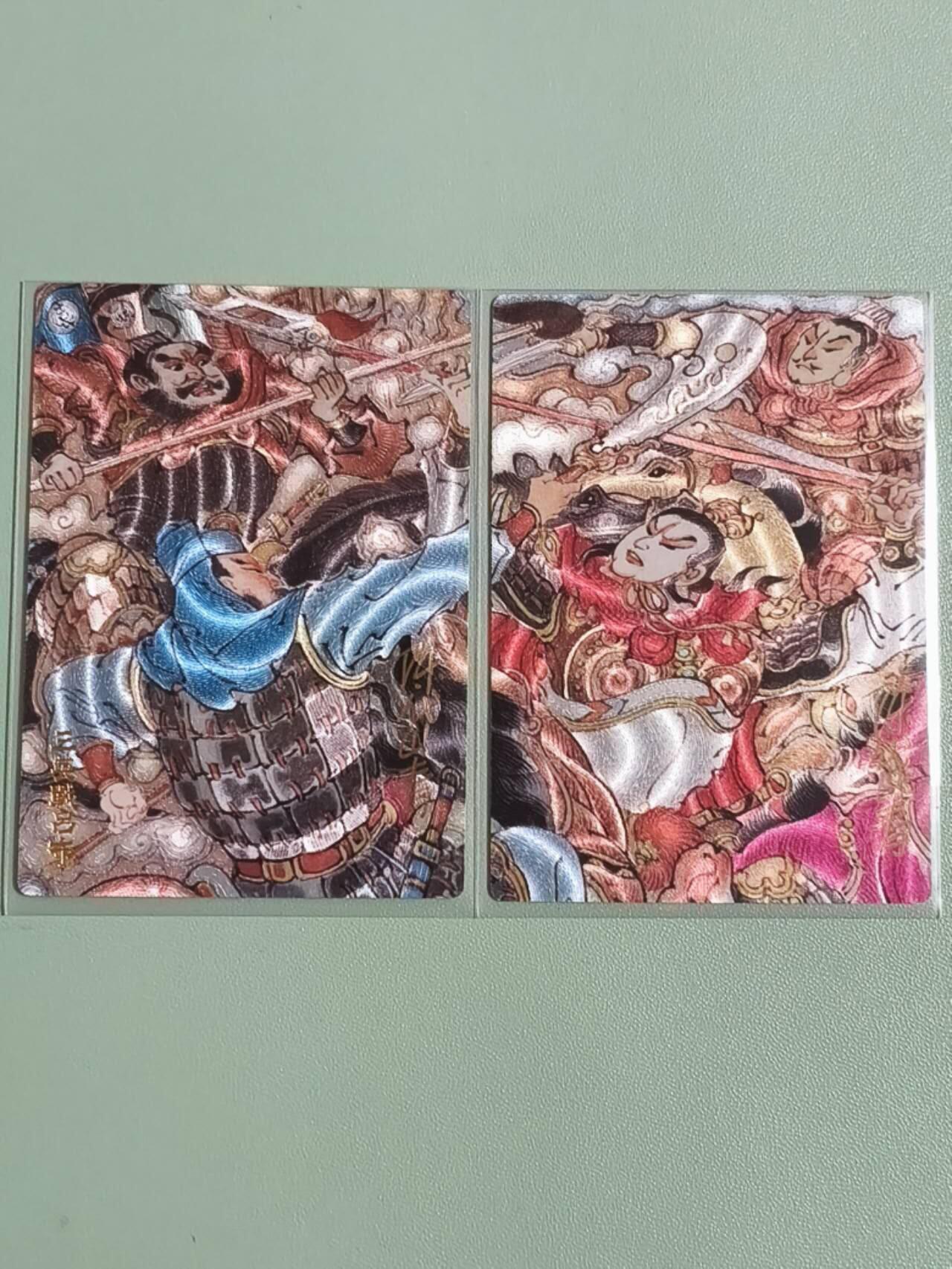 光影卡牌第26期，各家亲签，各家套卡，持续收拍品 （亲签）昆仑万象三国汇，陈岱青亲签三英战吕布2张，粗闪工艺