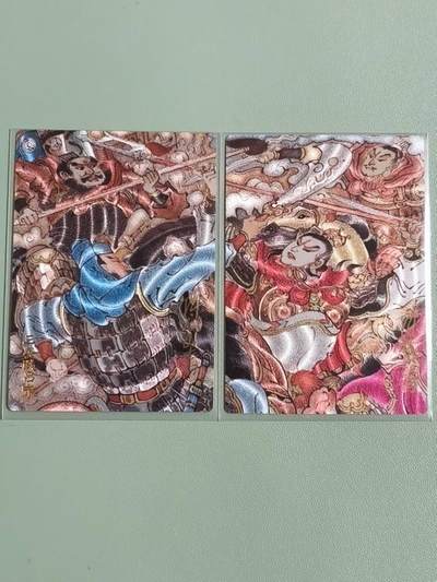 光影卡牌第26期，各家亲签，各家套卡，持续收拍品 - （亲签）昆仑万象三国汇，陈岱青亲签三英战吕布2张，粗闪工艺