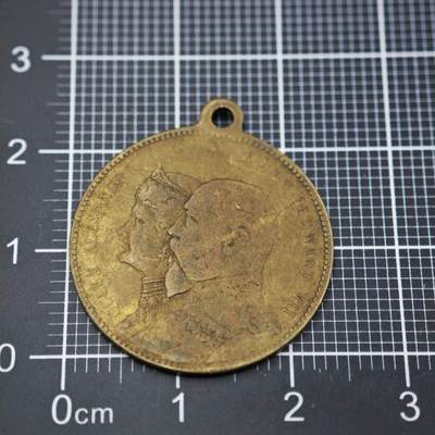 【淘币小摊】限时拍第八百二十三拍  纪念章场  满百包邮可预留两周  周一统一发货  -  英国1901年爱德华七世登基纪念章