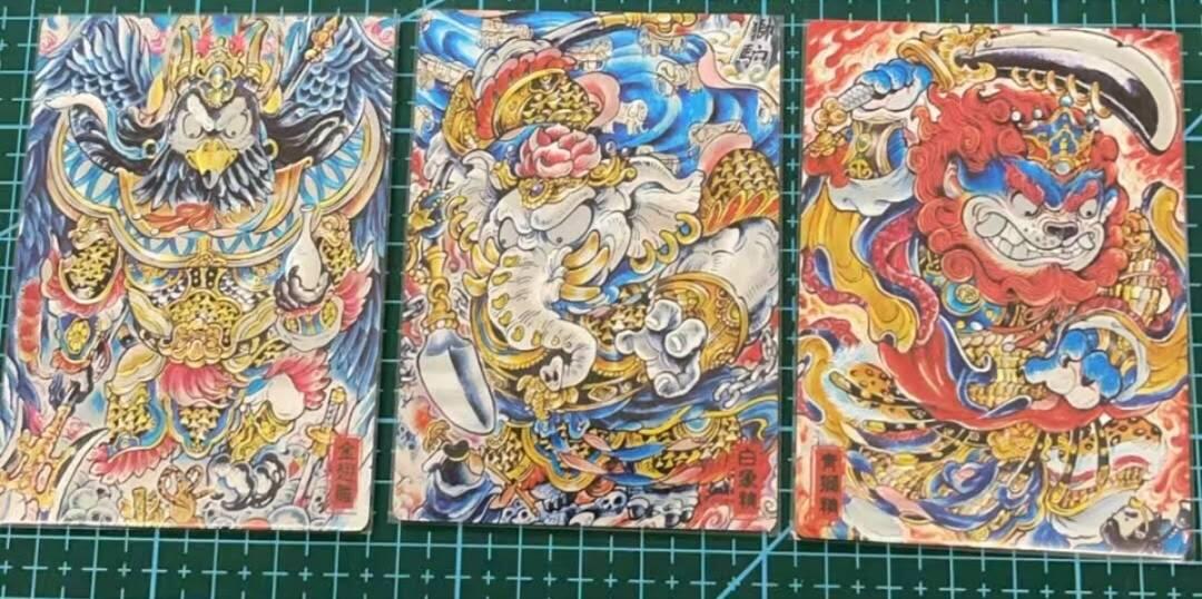 龙虎卡牌六六场 （无佣金，周六结拍，欢迎送拍） 粗闪3张 奇点卡牌 山丘-西游三妖