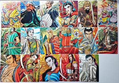 白泽拍卖卡牌手绘专场第29期（忽有故人心上过，回首山河已是秋） - 2025 昆仑万象 17张  粗闪