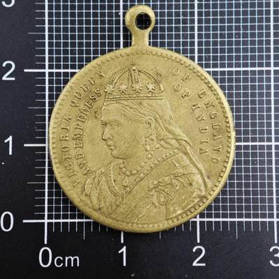 【淘币小摊】限时拍第八百二十三拍  纪念章场  满百包邮可预留两周  周一统一发货  -  英国1887年女王登基50周年纪念章