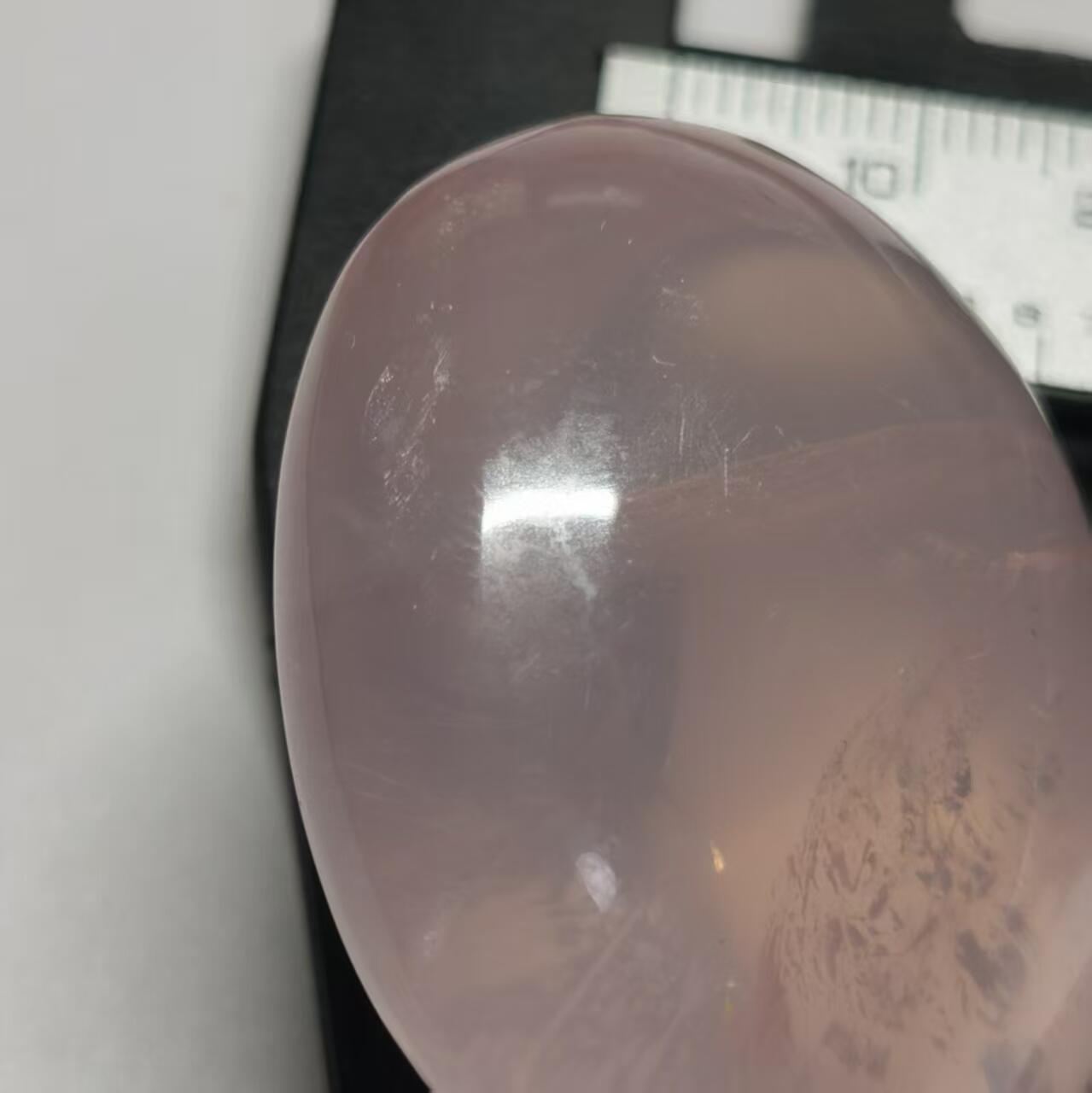 七河·世界钱币杂件水晶矿标小拍（总第30期） 藏家出品 X669 粉水晶手握 带六射星光 本件拍品由合作藏家负责邮寄  库存编号 649-11