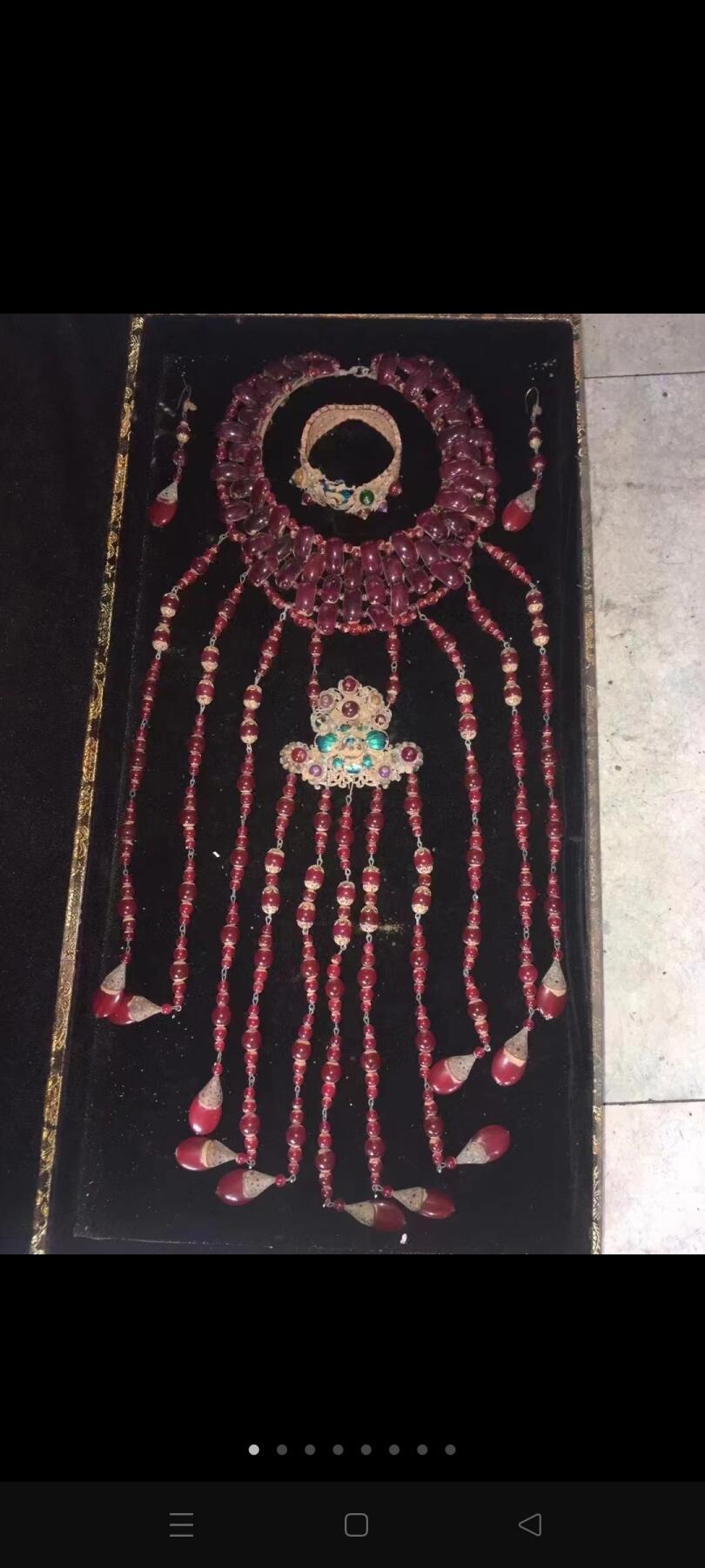 清代红宝石套装，工艺复杂，包浆自然，精品收藏