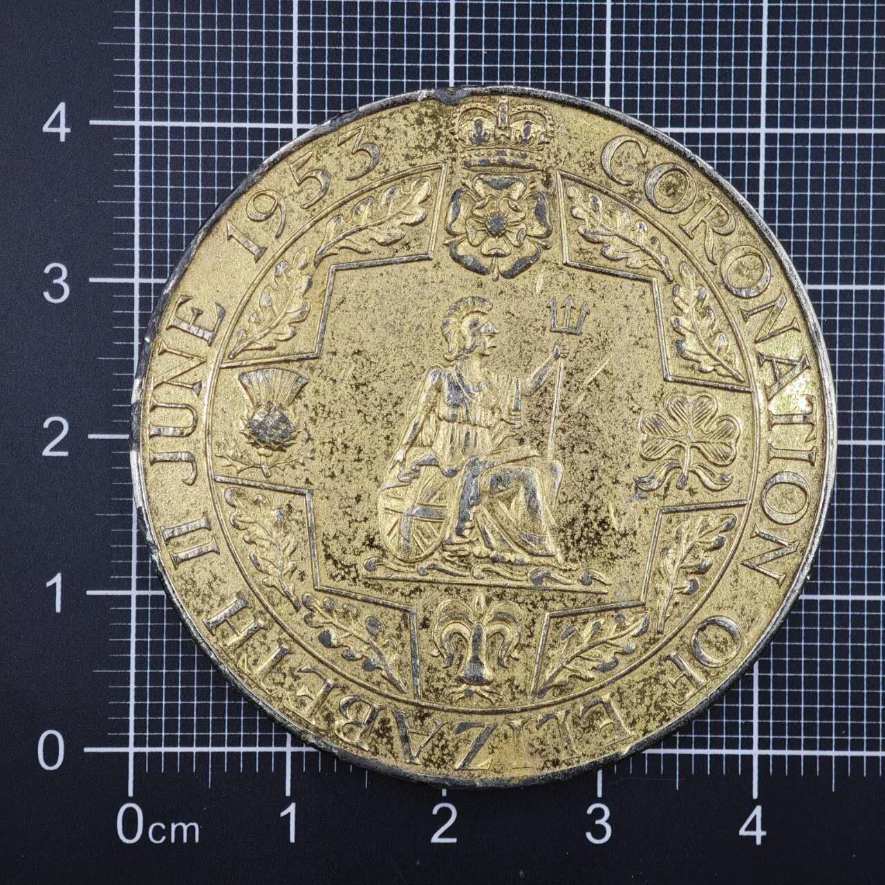 【淘币小摊】限时拍第八百二十三拍  纪念章场  满百包邮可预留两周  周一统一发货   英国1953年女王加冕纪念章