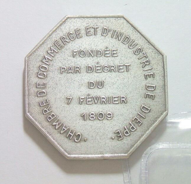 【银】法国1809年小飞侠女神 高浮雕精制八角银币章 35MM 19.5克