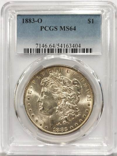 博洋堂藏家专场系列之美国钱币白金之夜专场②暨第152期（全场包邮）  - PCGS MS64 美国1883 O 十字转光-6