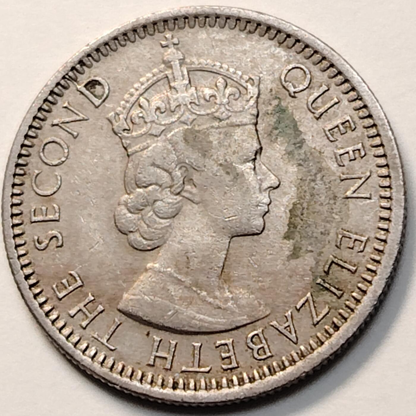 布加迪🐬～世界钱币(上海)🌾第 263 期 /  各国套币和散币 马来亚和英属婆罗洲 1961年 10分 女王头像