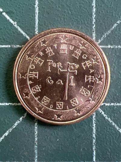 第1065 硬币专场 （无押金，捡漏，全场50包邮，偏远地区除外，接收代拍业务，本店十天发一次货） - 葡萄牙 1 欧分
