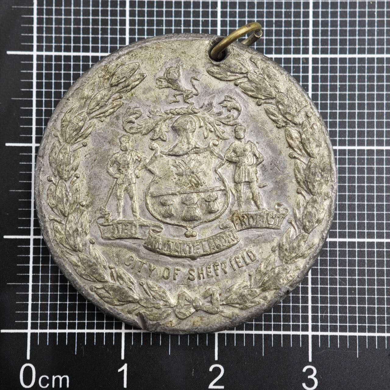 【淘币小摊】限时拍第八百二十三拍  纪念章场  满百包邮可预留两周  周一统一发货   英国1919年谢菲尔德市和平纪念章，