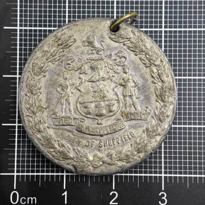 【淘币小摊】限时拍第八百二十三拍  纪念章场  满百包邮可预留两周  周一统一发货  -  英国1919年谢菲尔德市和平纪念章，