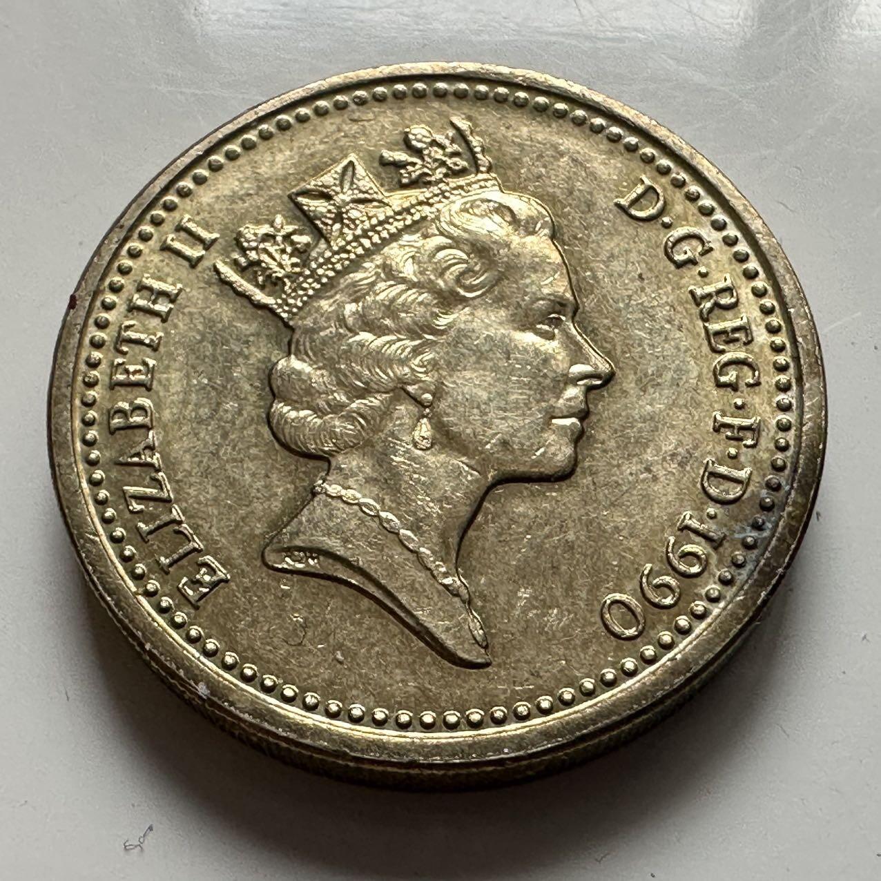 🌹外币初藏🌹🐯2025年第137场  每周二四六晚8️⃣点 接代拍 英国1990年一英镑