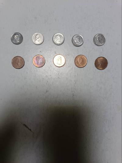 【20251209】非全新纸币和硬币第311场 - 加拿大10枚硬币，有重复