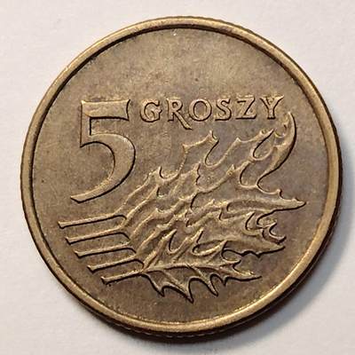 布加迪🐬～世界钱币(上海)🌾第 263 期 /  各国套币和散币 - 波兰🇵🇱 1999年 5兹罗提