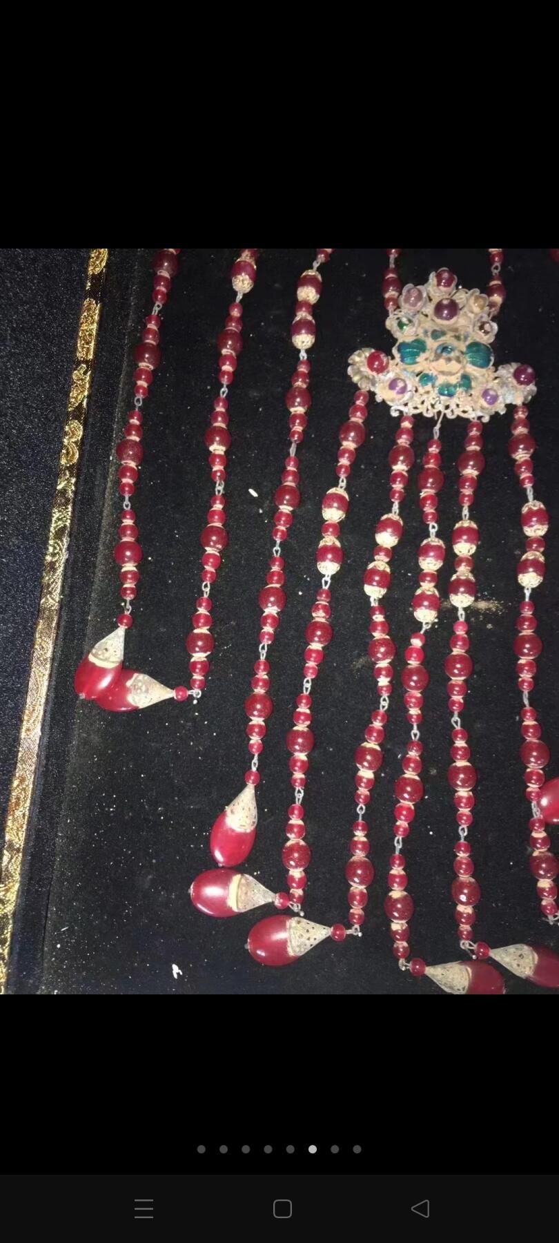 清代红宝石套装，工艺复杂，包浆自然，精品收藏