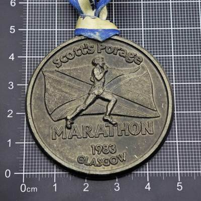 【淘币小摊】限时拍第八百二十三拍  纪念章场  满百包邮可预留两周  周一统一发货  -  英国格拉斯哥耐克马拉松奖章