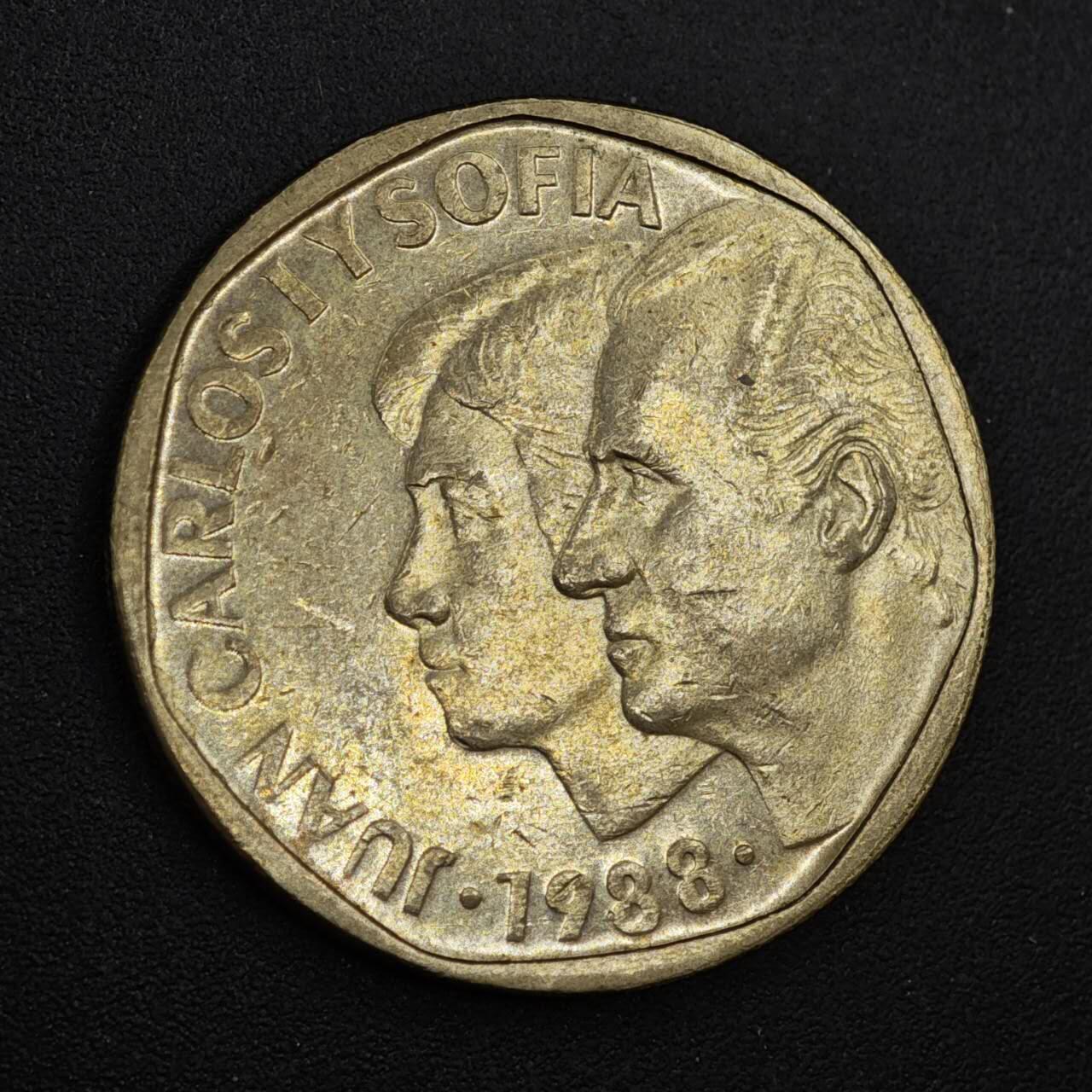 【淘币小摊】实时拍第八百一十九拍   散币场   满百包邮可预留二周 每周一统一发货   西班牙1988年500比赛塔铜币