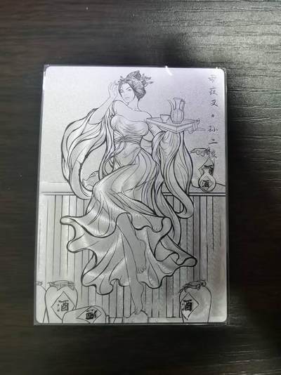 光影卡牌第26期，各家亲签，各家套卡，持续收拍品 - 张建东水浒，孙二娘线稿粗闪限编