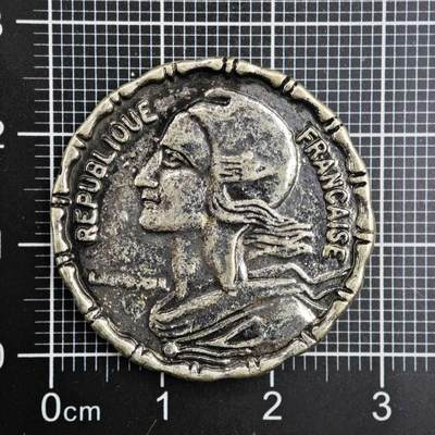 【淘币小摊】限时拍第八百二十三拍  纪念章场  满百包邮可预留两周  周一统一发货  - 法国5分纪念章