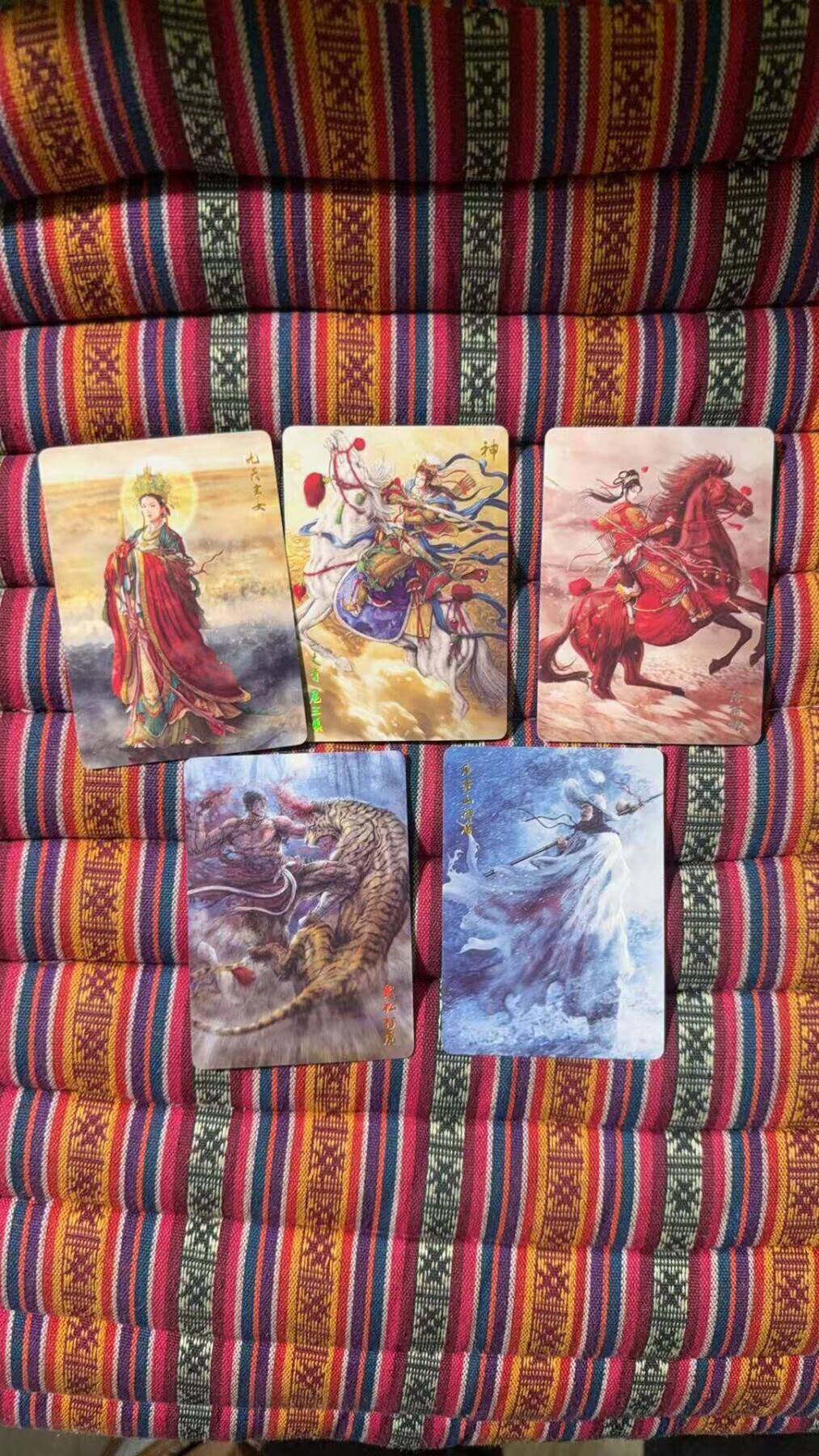 光影卡牌第26期，各家亲签，各家套卡，持续收拍品 燎原水浒第一弹特卡，5张普卡