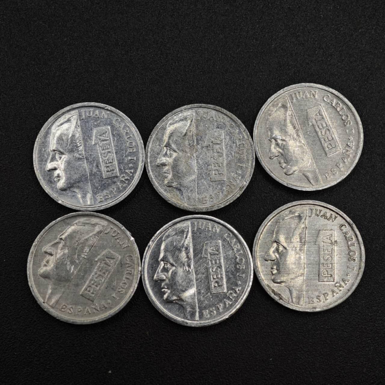 【淘币小摊】实时拍第八百一十九拍   散币场   满百包邮可预留二周 每周一统一发货   西班牙1比赛塔铝币6枚