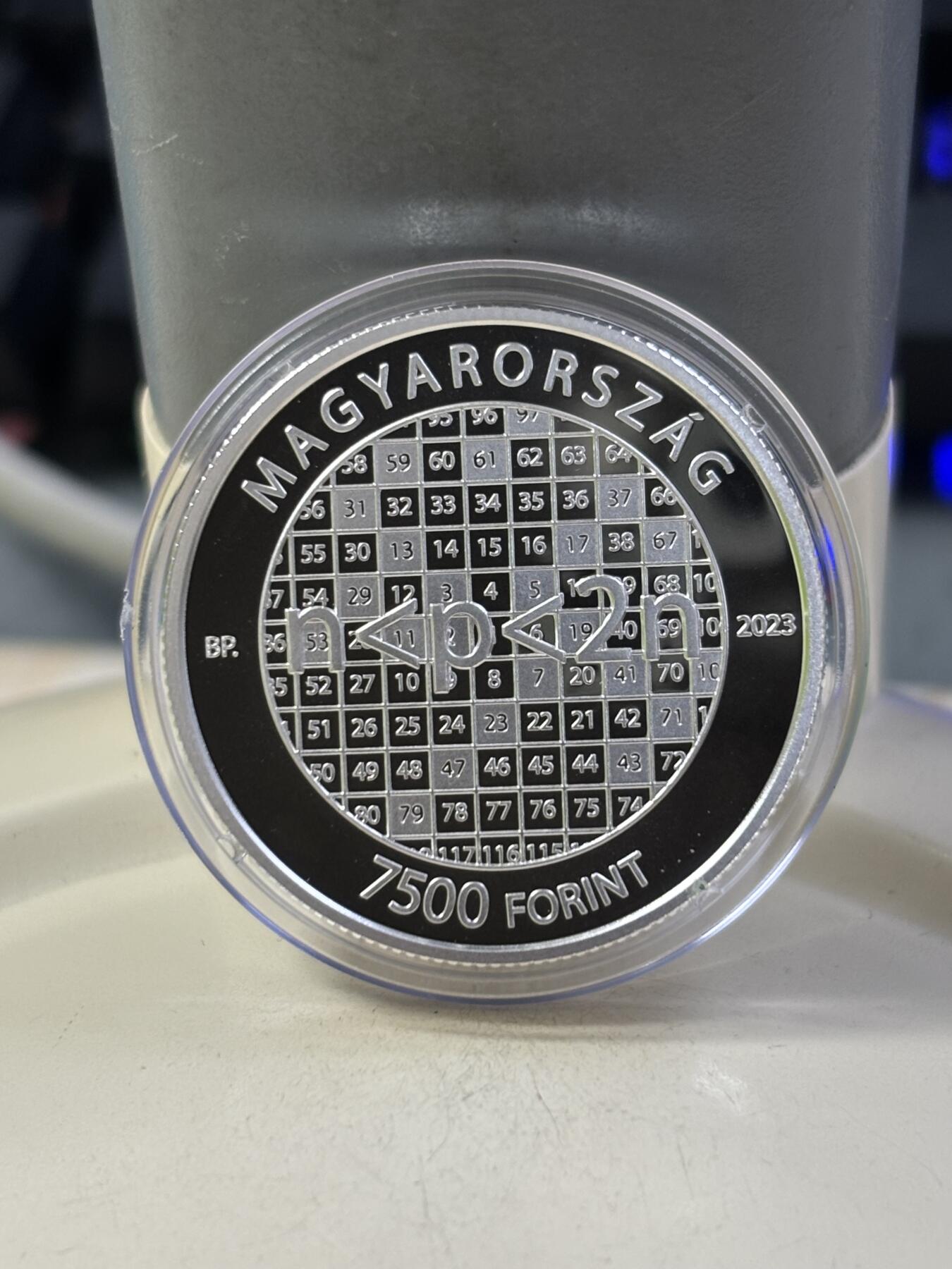 第184期拍卖 匈牙利2023年埃尔德斯·帕尔数学家精制纪念银币带证书，925银，12.5克，发行4000枚