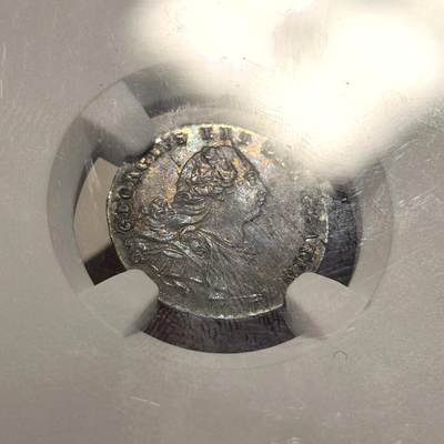 博洋堂世界钱币拍卖第150期（全场包邮） NGC AU53-MS63 英国1800年英国乔治三世濯足币一套四枚，原味五彩