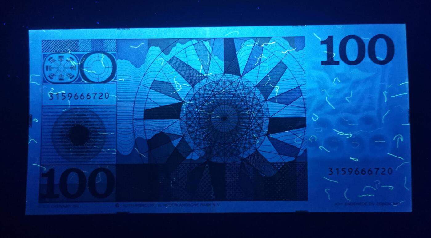 《艾美收藏》第223期-12.7周日外币畅拍 荷兰1970年100盾UNC无4 边缘极轻微荧光 名誉品荷兰将军 Pick#93a