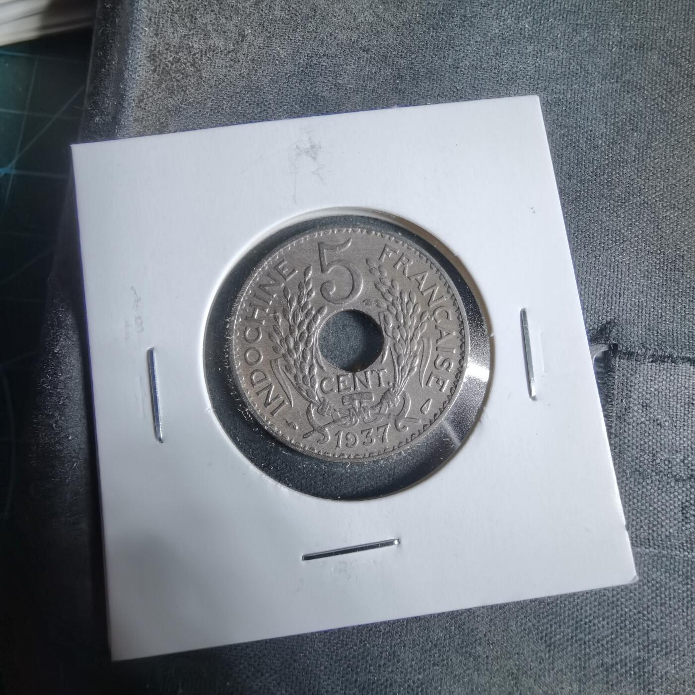 沼泽如烟--第923场 法属印度支那1937年五分