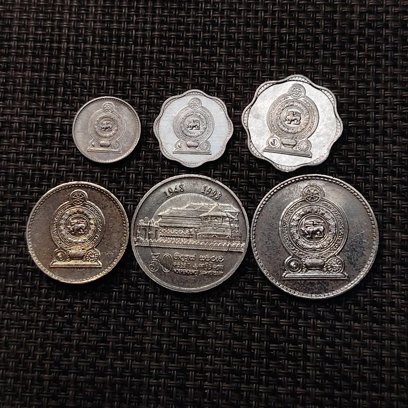 布加迪🐬～世界钱币(上海)🌾第 263 期 /  各国套币和散币 斯里兰卡🇱🇰 6枚套币