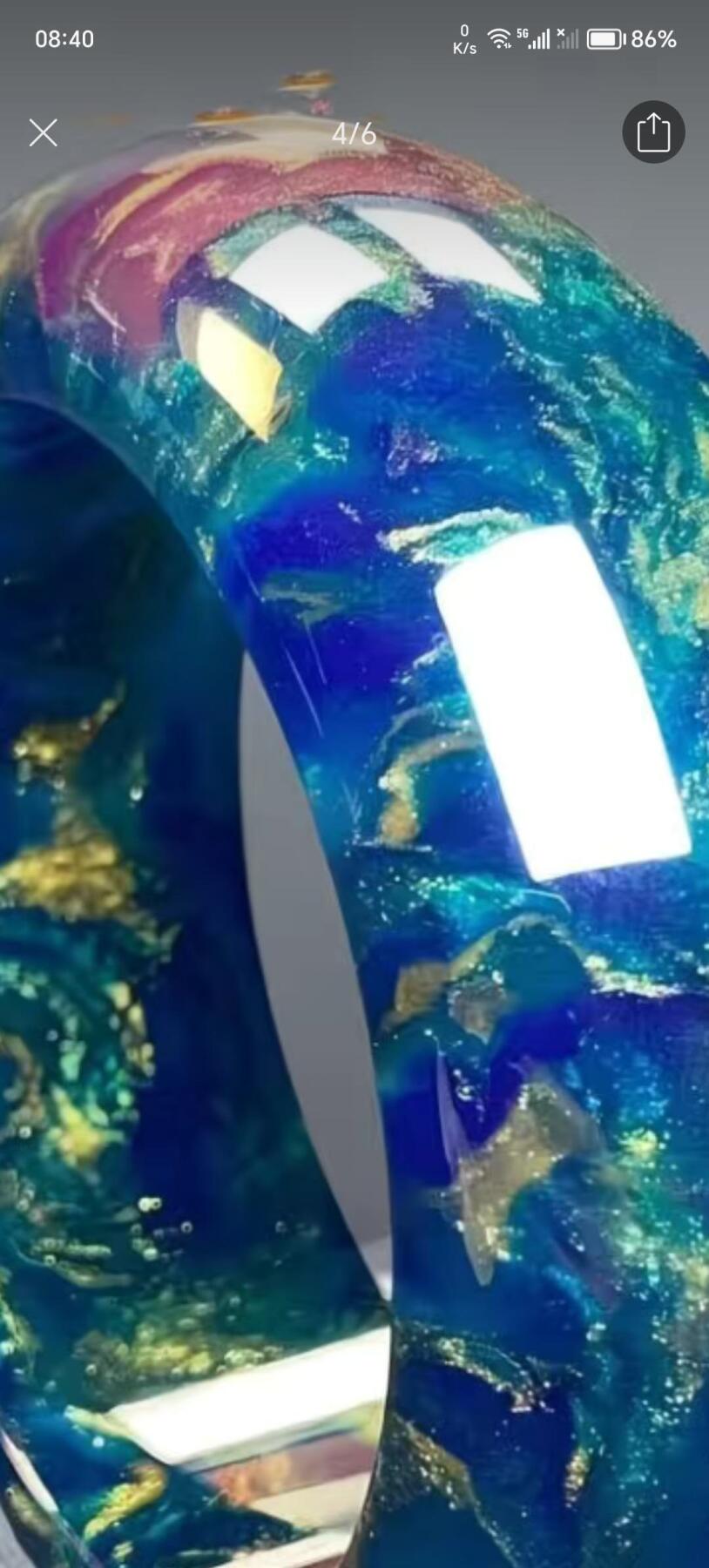 玉石 手镯 手串 手链专场 火山岩琼浆树化石 宽版轮胎手镯。