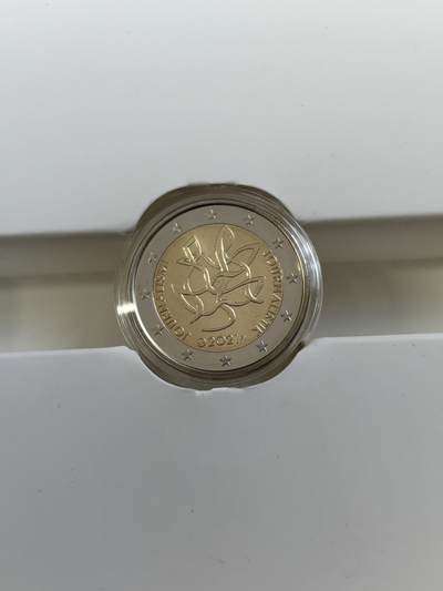 第184期拍卖 - 芬兰2021年新闻与言论自由精制双金属币