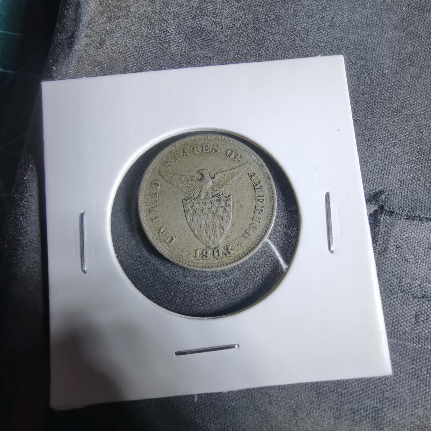 沼泽如烟--第923场 菲律宾1903年五分