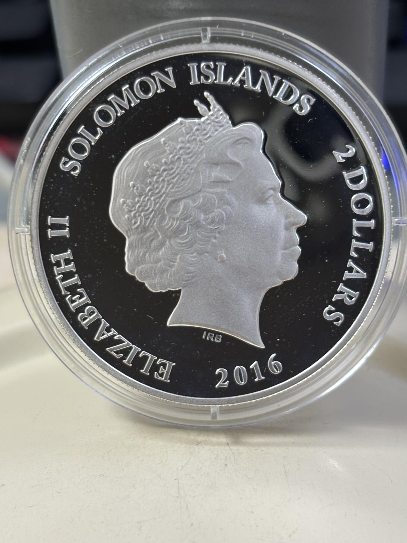 第184期拍卖 所罗门2016年古埃及系列圣凯瑟琳修道院彩色银币，999银银价166，12克