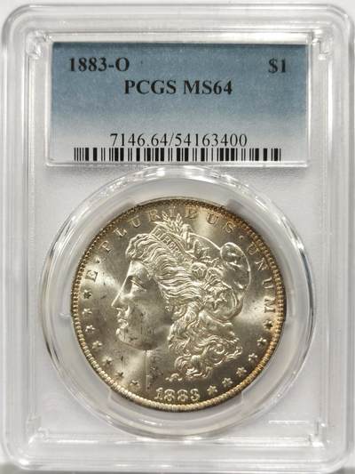 博洋堂藏家专场系列之美国钱币白金之夜专场②暨第152期（全场包邮）  - PCGS MS64 美国1883 O 十字转光-3