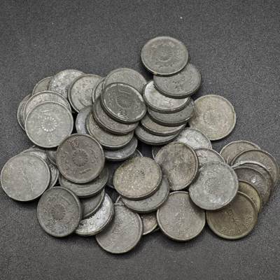 【淘币小摊】实时拍第八百一十九拍   散币场   满百包邮可预留二周 每周一统一发货   - 日本一钱锡币50枚