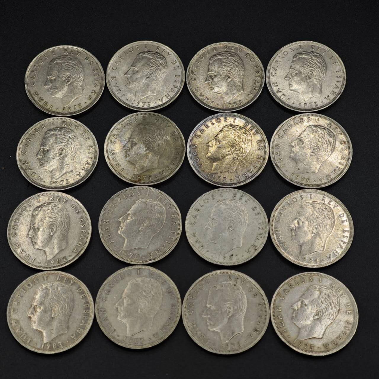 【淘币小摊】实时拍第八百一十九拍   散币场   满百包邮可预留二周 每周一统一发货   西班牙25比赛塔16枚