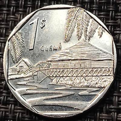 布加迪🐬～世界钱币(上海)🌾第 263 期 /  各国套币和散币 - 古巴🇨🇺 1998年 1元外汇币 镀镍钢 较少见