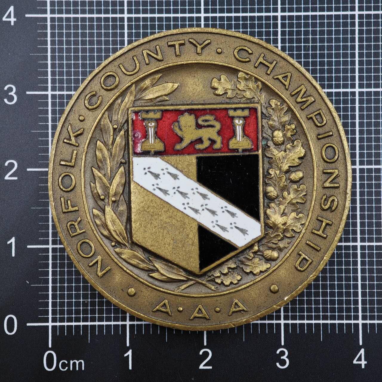 【淘币小摊】限时拍第八百二十三拍  纪念章场  满百包邮可预留两周  周一统一发货   诺福克郡青少年田径奖章