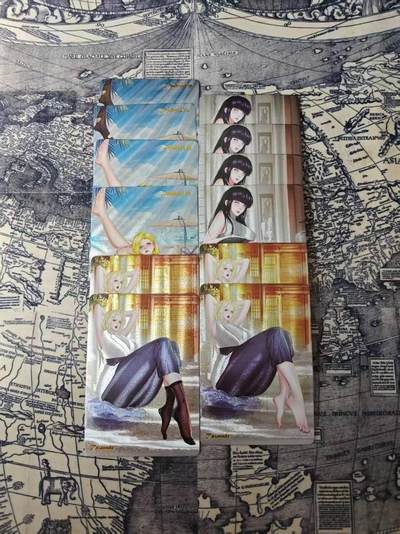 光影卡牌第26期，各家亲签，各家套卡，持续收拍品 - 逍遥原创日漫粗闪卡，一套12张