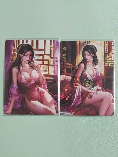 光影卡牌第26期，各家亲签，各家套卡，持续收拍品 - 乱世水浒特卡，闫婆惜2张，彩闪工艺