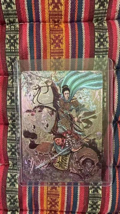 光影卡牌第26期，各家亲签，各家套卡，持续收拍品 - 星宿文创，多吉三娘捉王英粗闪特卡