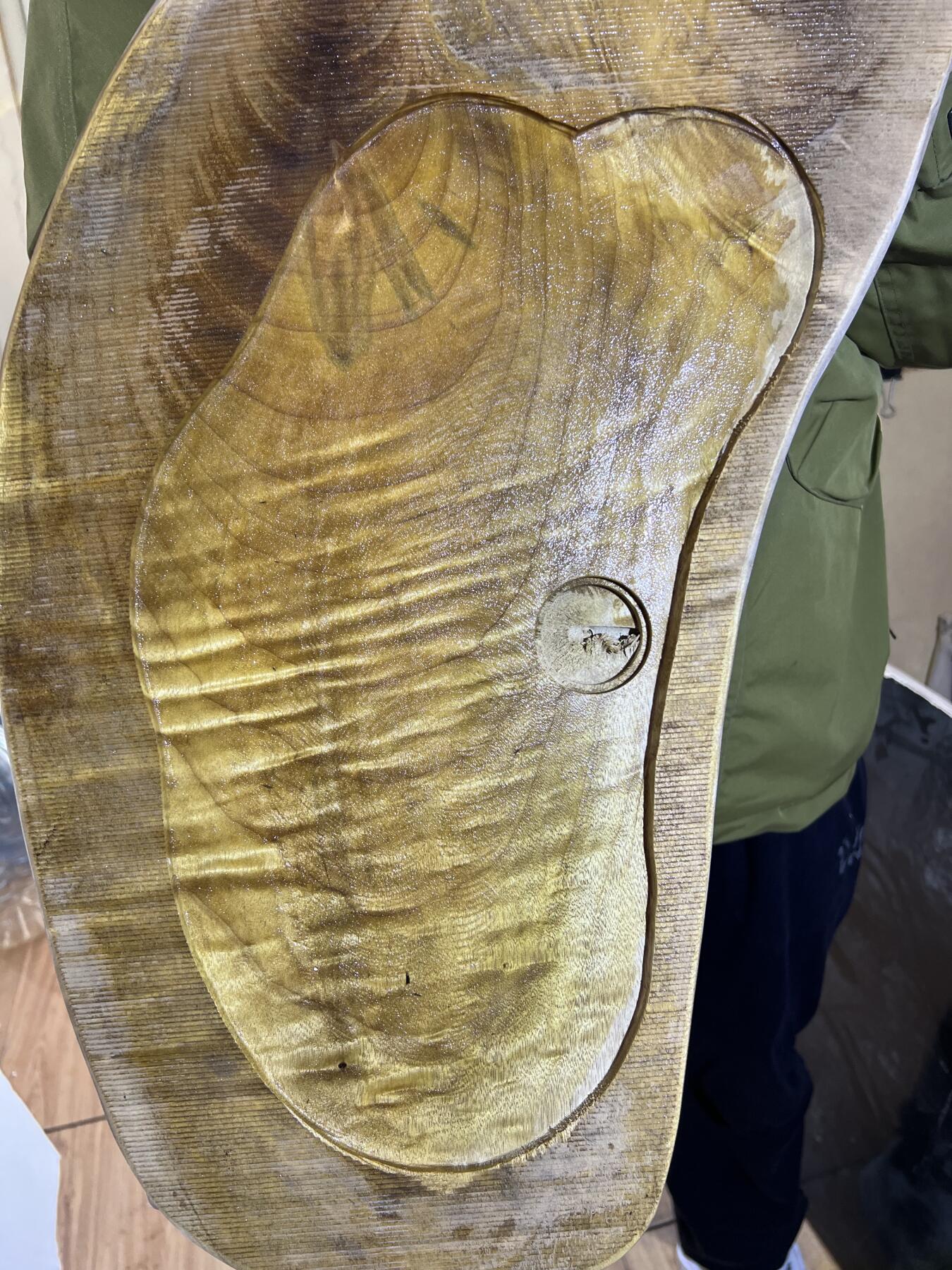 零元拍：金丝楠 茶盘，尺寸约：585/275/190/35MM，满果香，满金丝满水波，未上漆上蜡