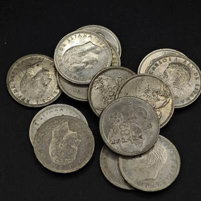 【淘币小摊】实时拍第八百一十九拍   散币场   满百包邮可预留二周 每周一统一发货   - 西班牙1982年世界杯5比赛塔纪念币14枚