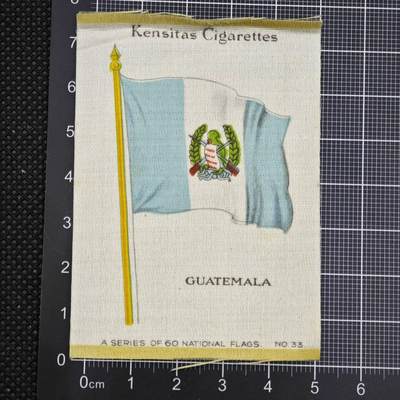 【淘币小摊】限时拍第八百二十三拍  纪念章场  满百包邮可预留两周  周一统一发货  -    英国印刷布旗帜危地马拉