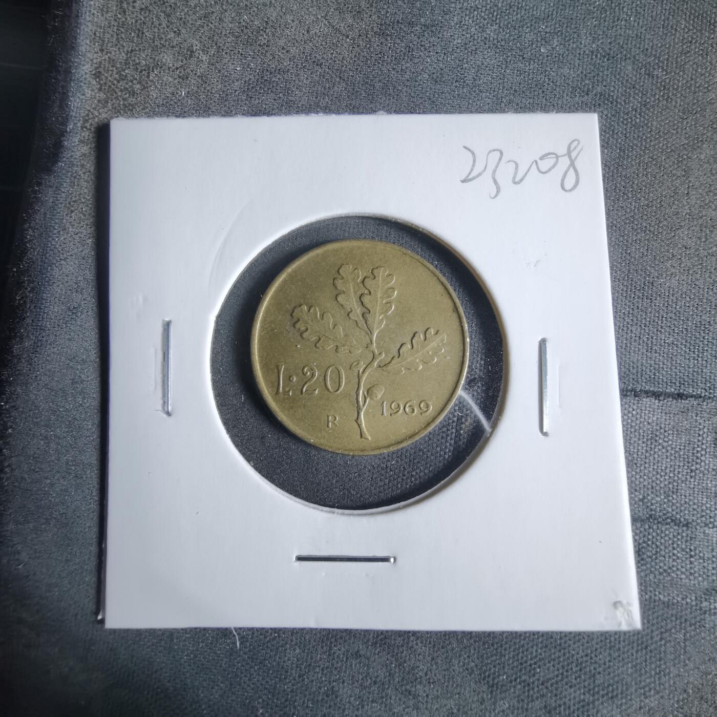 沼泽如烟--第923场 意大利1969年20里拉