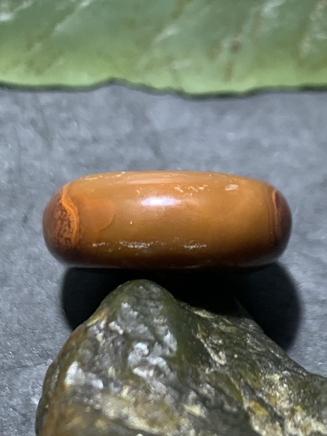 天眼纹冰飘战国红玛瑙通货平安扣一个