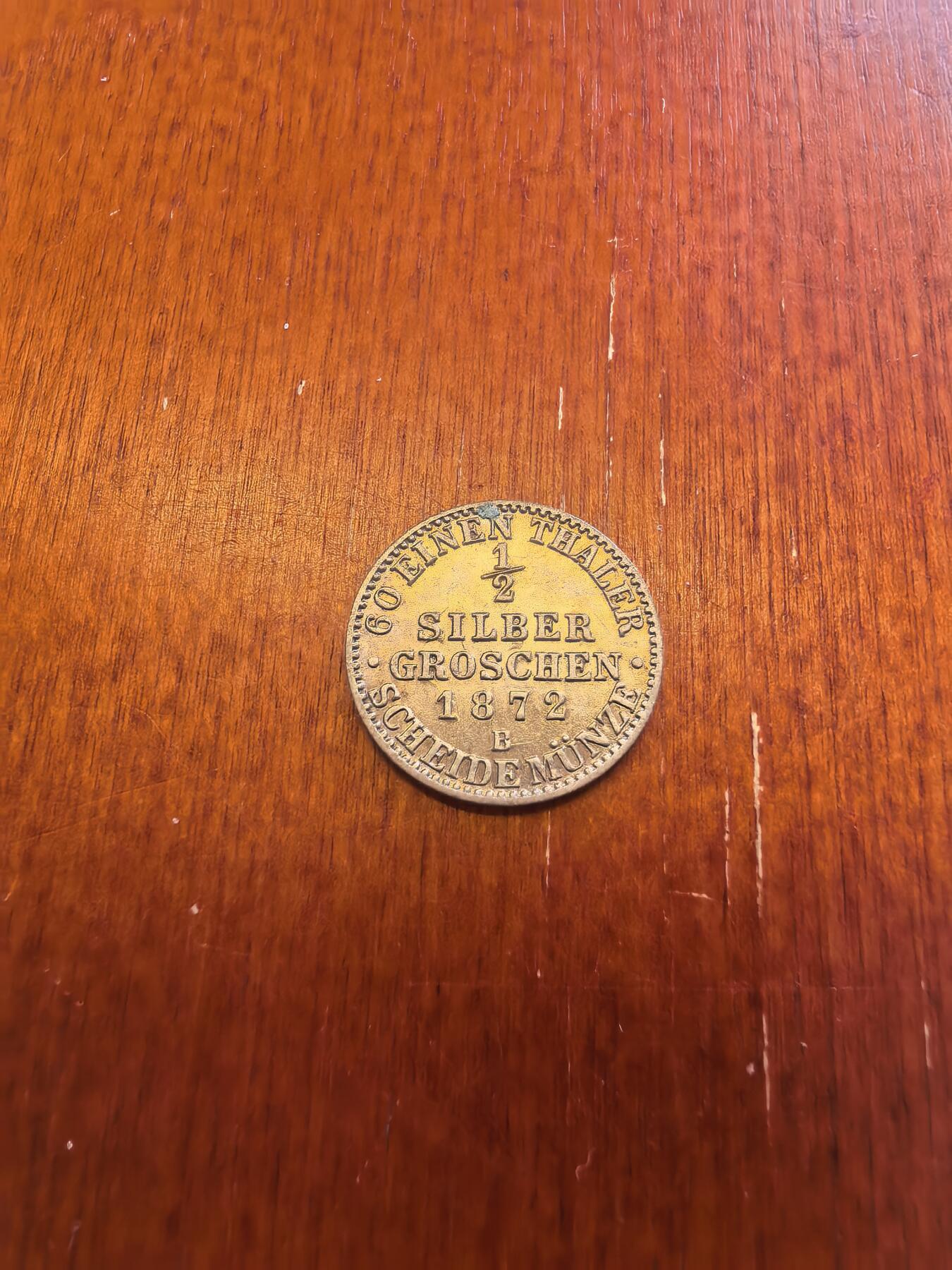 长老汇蛇年精选第八十场拍卖 1872德国普鲁士威廉一世1/2格罗申银币，未流通品
